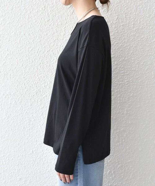 SHIPS / シップス Tシャツ | 《一部追加・新色予約》SHIPS Colors:コットン レイヤード TEE 3(ロンT)◆ | 詳細6