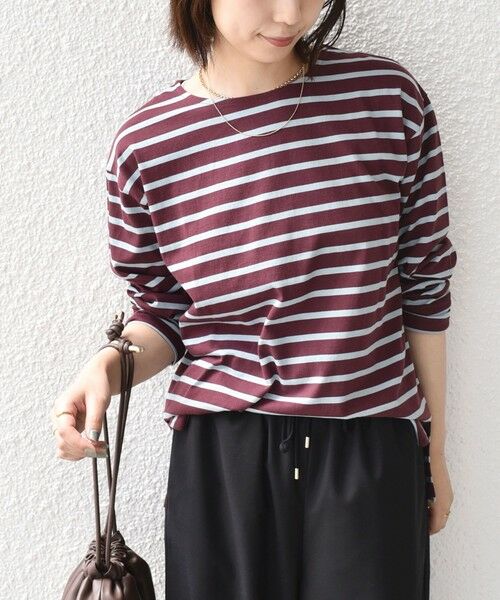 SHIPS / シップス Tシャツ | SHIPS Colors:コットン レイヤード TEE 3(ロンT)◇ | 詳細23