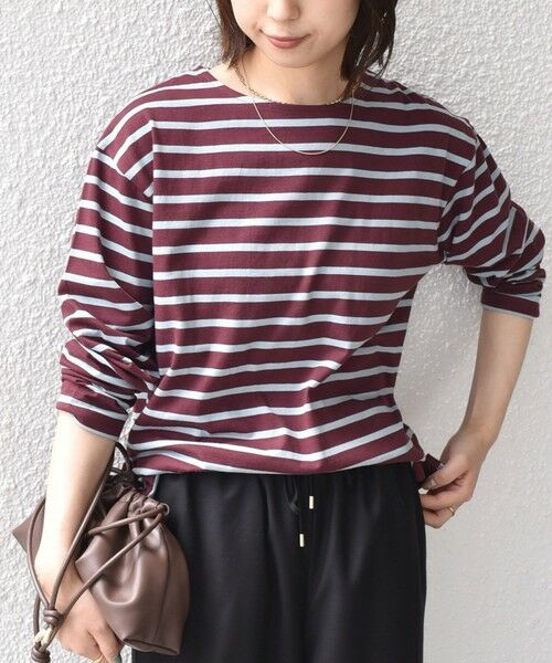SHIPS / シップス Tシャツ | SHIPS Colors:コットン レイヤード TEE 3(ロンT)◇ | 詳細24
