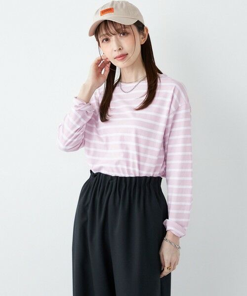 SHIPS / シップス Tシャツ | SHIPS Colors:コットン レイヤード TEE 3（ロンT）◇ | 詳細30