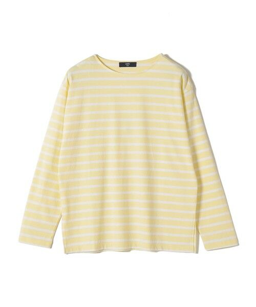 SHIPS / シップス Tシャツ | 《新色・追加予約》SHIPS Colors:コットン レイヤード TEE 3(ロンT)◆(イエロー)