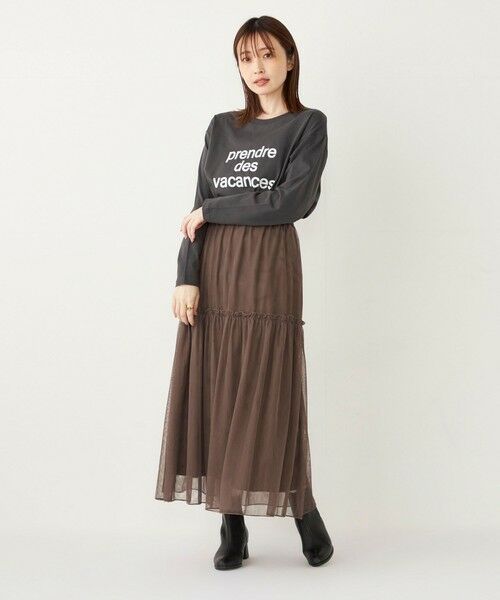 SHIPS for women / シップスウィメン Tシャツ | SHIPS Colors:ロゴ ロングスリーブTEE◇ | 詳細16