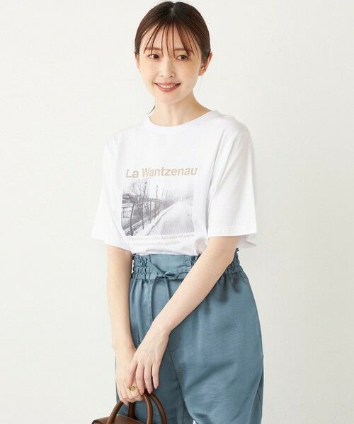 SHIPS for women / シップスウィメン Tシャツ | SHIPS Colors:La Wantzenau フォト TEE | 詳細5