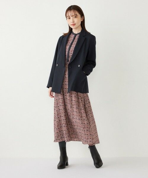 SHIPS for women / シップスウィメン ロング・マキシ丈ワンピース | SHIPS Colors:〈手洗い可能〉MULHOUSE 小花 プリント ワンピース | 詳細12