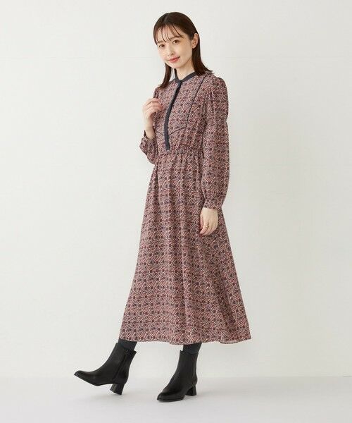 SHIPS for women / シップスウィメン ロング・マキシ丈ワンピース | SHIPS Colors:〈手洗い可能〉MULHOUSE 小花 プリント ワンピース | 詳細14