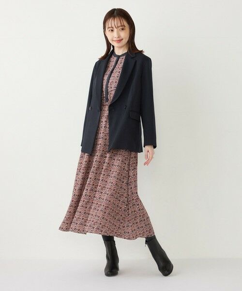 SHIPS for women / シップスウィメン ロング・マキシ丈ワンピース | SHIPS Colors:〈手洗い可能〉MULHOUSE 小花 プリント ワンピース | 詳細15