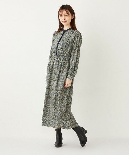 SHIPS for women / シップスウィメン ロング・マキシ丈ワンピース | SHIPS Colors:〈手洗い可能〉MULHOUSE 小花 プリント ワンピース | 詳細24