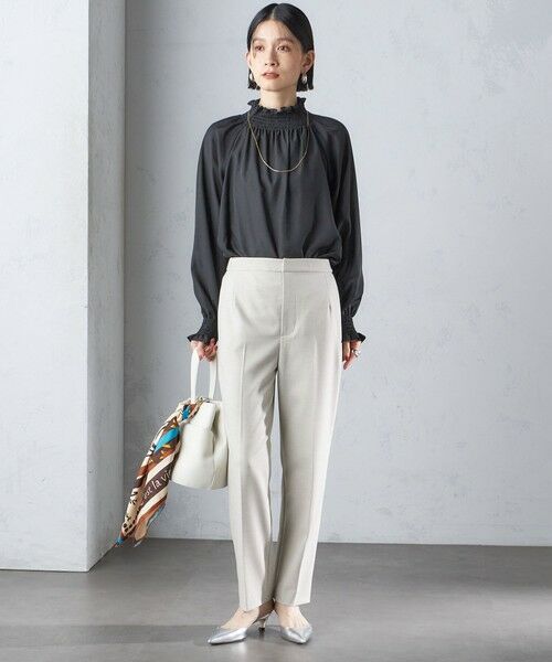 SHIPS / シップス シャツ・ブラウス | 〈洗濯機可能〉シャーリング ネック 長袖 ブラウス | 詳細18