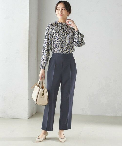 SHIPS / シップス シャツ・ブラウス | 《追加》〈手洗い可能〉ネック ギャザー プリント 長袖 ブラウス | 詳細2