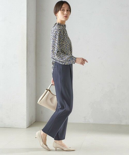 SHIPS / シップス シャツ・ブラウス | 《追加》〈手洗い可能〉ネック ギャザー プリント 長袖 ブラウス | 詳細6