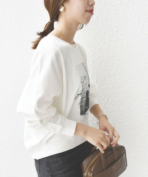 SHIPS for women / シップスウィメン カットソー（半袖以外） | 【WEB限定】 バリエーション プリント ドルマン ロングスリーブ TEE | 詳細17