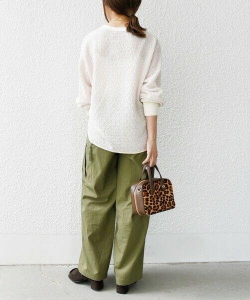 SHIPS / シップス カットソー（半袖以外） | 《一部追加予約》【WEB限定】〈手洗い可能〉ランダムブルーゼ ロングスリーブ プルオーバー | 詳細7