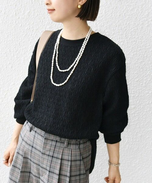 SHIPS / シップス カットソー（半袖以外） | 《一部追加予約》【WEB限定】〈手洗い可能〉ランダムブルーゼ ロングスリーブ プルオーバー | 詳細12