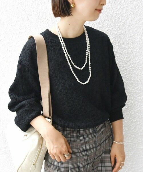 SHIPS / シップス カットソー（半袖以外） | 《一部追加予約》【WEB限定】〈手洗い可能〉ランダムブルーゼ ロングスリーブ プルオーバー | 詳細14