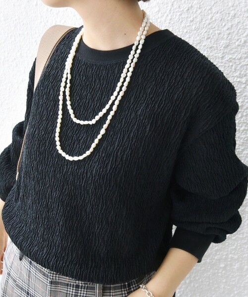 SHIPS / シップス カットソー（半袖以外） | 《一部追加予約》【WEB限定】〈手洗い可能〉ランダムブルーゼ ロングスリーブ プルオーバー | 詳細15