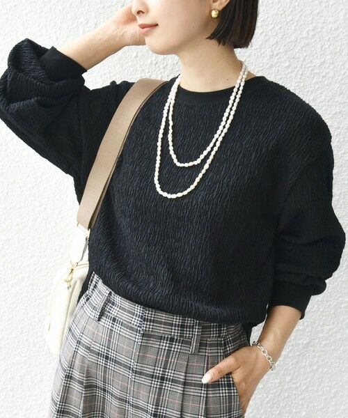 SHIPS / シップス カットソー（半袖以外） | 《一部追加予約》【WEB限定】〈手洗い可能〉ランダムブルーゼ ロングスリーブ プルオーバー | 詳細11