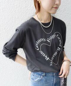 * バリエーション ロゴ プリント ロングスリーブ TEE