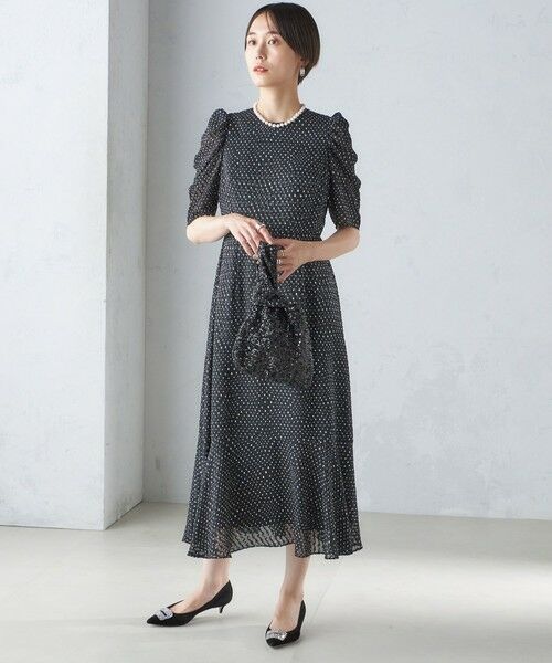 SHIPS for women / シップスウィメン ロング・マキシ丈ワンピース | 〈結婚式・パーティ〉troisiemechaco:カット ジャカード ワンピース | 詳細11