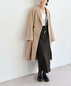 quaranciel: リバー ショール ミドル コート 24FW