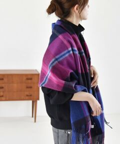 quaranciel: カシミヤ ブレンド オリジナル チェック ストール 24FW