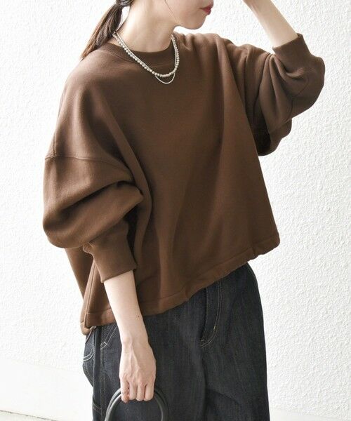 SHIPS / シップス スウェット | 《一部追加予約》【WEB限定】SHIPS any:〈洗濯機可能〉USA コットン 裏起毛 コクーン プルオーバー | 詳細23