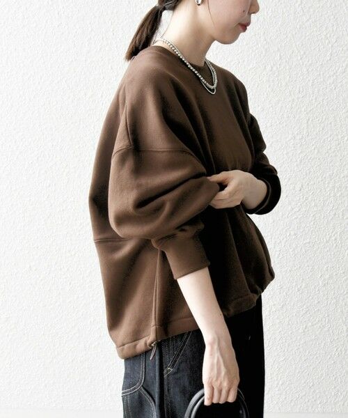 SHIPS / シップス スウェット | 《一部追加予約》【WEB限定】SHIPS any:〈洗濯機可能〉USA コットン 裏起毛 コクーン プルオーバー | 詳細24