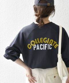 《一部追加予約》【SHIPS any別注】Collegiate Pacific: プリント＆刺繍 スウェット