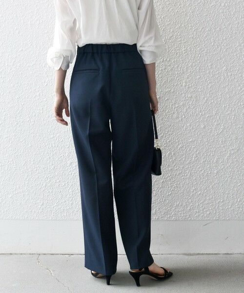 SHIPS for women / シップスウィメン その他パンツ | SHIPS any:〈手洗い可能〉ウールライク フロント ボタン ロング パンツ ［NAVY BLUE］ | 詳細21