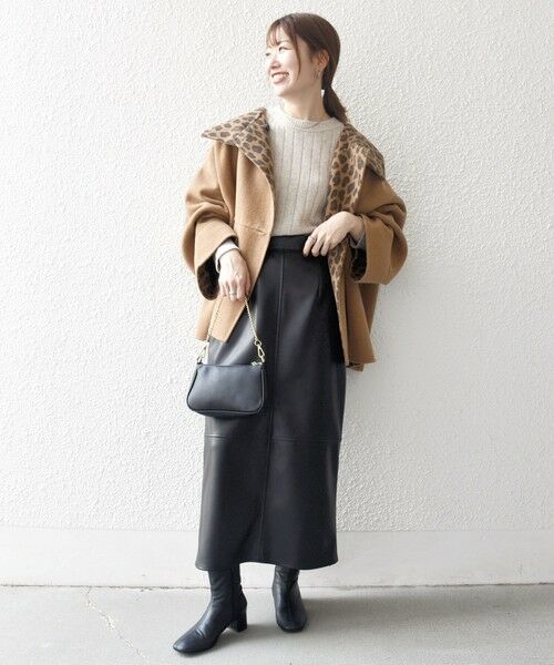 SHIPS / シップス その他アウター | 《一部追加予約》【WEB限定】SHIPS any: リバー スタンドカラー ポンチョ ショート コート | 詳細13