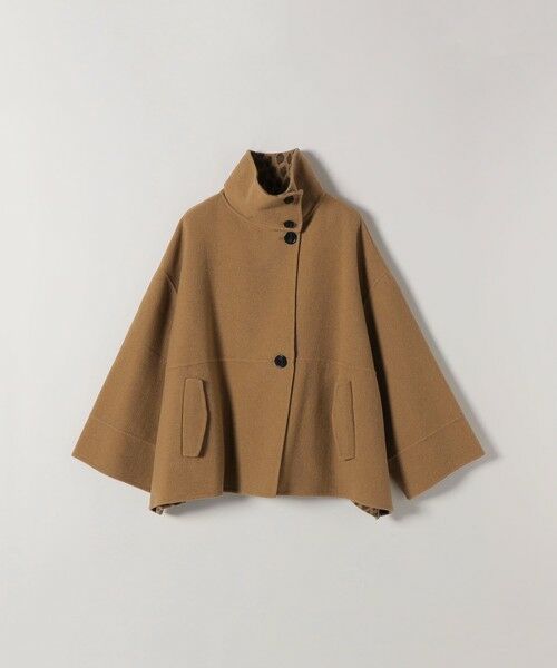 SHIPS / シップス その他アウター | 《一部追加予約》【WEB限定】SHIPS any: リバー スタンドカラー ポンチョ ショート コート | 詳細24
