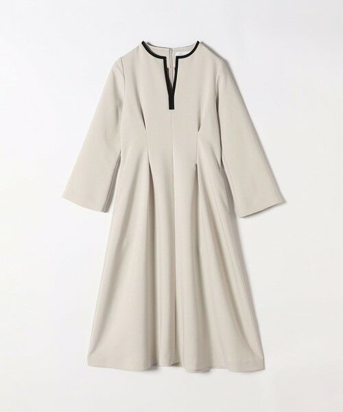 SHIPS / シップス ロング・マキシ丈ワンピース | 《一部追加予約》【WEB限定】SHIPS any: ダブルクロス ウエスト タック Aライン ワンピース ［NAVY BLUE］ | 詳細14