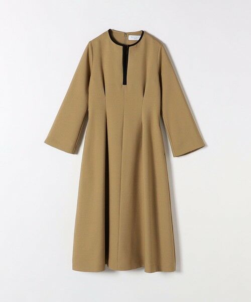 SHIPS / シップス ロング・マキシ丈ワンピース | 《追加予約》【WEB限定】SHIPS any: ダブルクロス ウエスト タック Aライン ワンピース ［NAVY BLUE］ | 詳細22