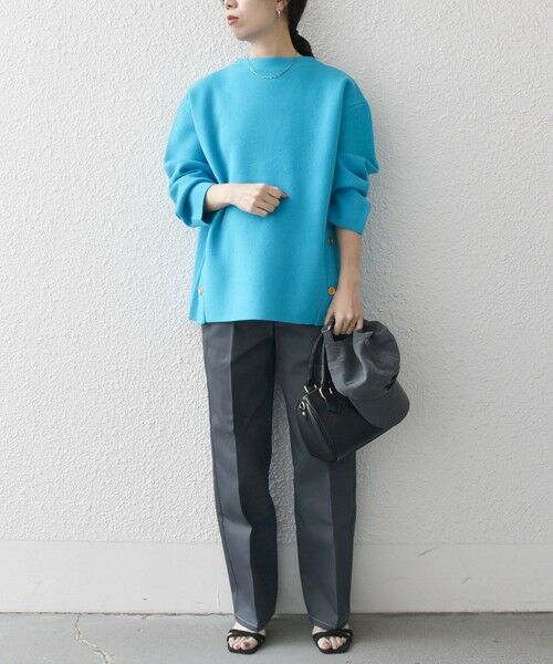 SHIPS / シップス ニット・セーター | 《一部追加予約》SHIPS any:〈手洗い可能〉ミラノリブ スタンドカラー ニット プルオーバー | 詳細26