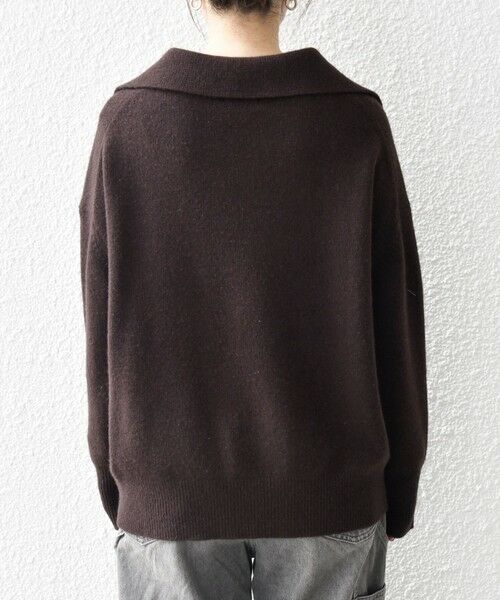 SHIPS / シップス ニット・セーター | 【WEB限定】SHIPS any: 〈手洗い可能〉AQUA カシミヤ ミックス スキッパー カラー プルオーバー | 詳細23