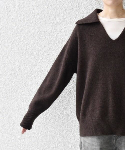 SHIPS / シップス ニット・セーター | 【WEB限定】SHIPS any: 〈手洗い可能〉AQUA カシミヤ ミックス スキッパー カラー プルオーバー | 詳細24