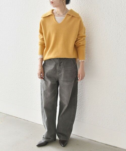 SHIPS / シップス ニット・セーター | 【WEB限定】SHIPS any: 〈手洗い可能〉AQUA カシミヤ ミックス スキッパー カラー プルオーバー | 詳細29