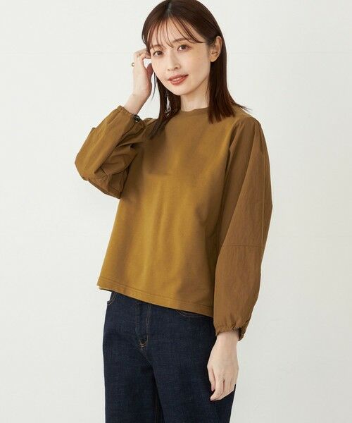 SHIPS for women / シップスウィメン カットソー（半袖以外） | SHIPS Colors:〈洗濯機可能〉ミニ裏毛 フハクスリーブ トップス2 | 詳細13