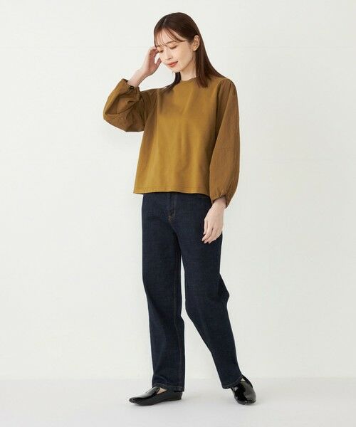 SHIPS for women / シップスウィメン カットソー（半袖以外） | SHIPS Colors:〈洗濯機可能〉ミニ裏毛 フハクスリーブ トップス2 | 詳細15