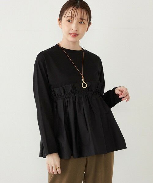 SHIPS for women / シップスウィメン Tシャツ | SHIPS Colors:〈手洗い可能〉フハクドッキング ロングスリーブ TEE | 詳細12