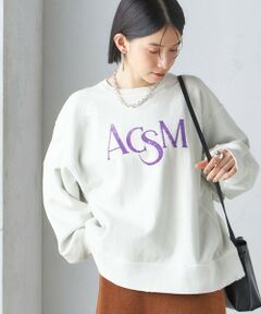 【SHIPS別注】ACASAM:〈手洗い可能〉ダメージ クルーネック スウェット