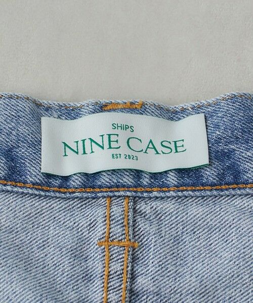 SHIPS NINE CASE:〈手洗い可能〉フロント スラント デニム