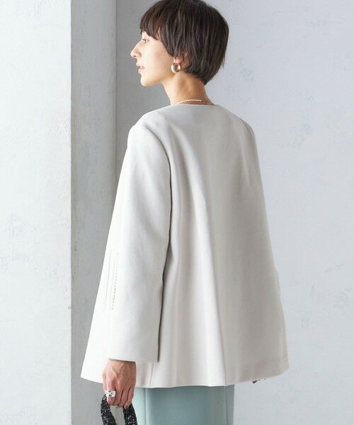 SHIPS / シップス その他アウター | 【SHIPS別注】kaene:パール モチーフ ショート コート（セレモニー対応可） | 詳細10