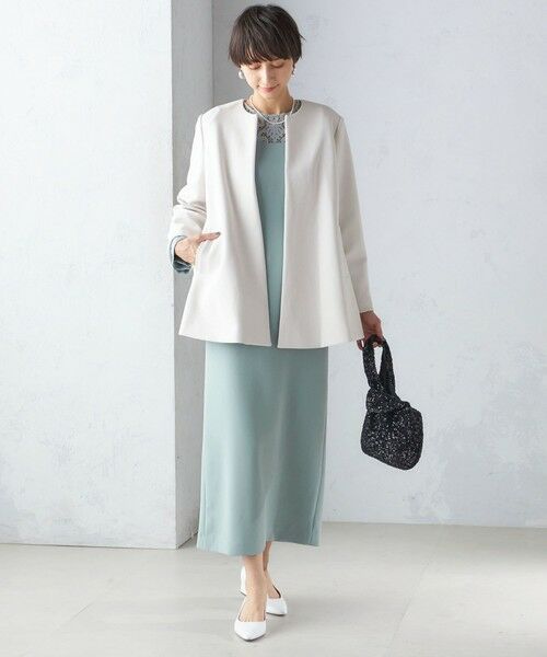 SHIPS / シップス その他アウター | 【SHIPS別注】kaene:パール モチーフ ショート コート（セレモニー対応可） | 詳細3