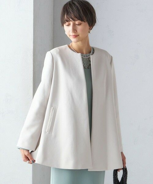 SHIPS / シップス その他アウター | 【SHIPS別注】kaene:パール モチーフ ショート コート（セレモニー対応可） | 詳細7