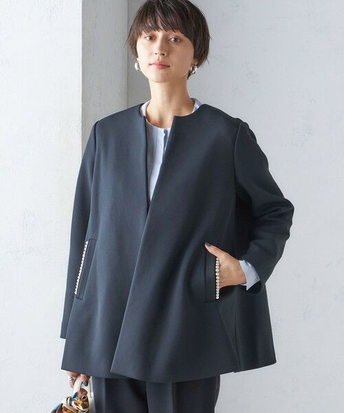 SHIPS / シップス その他アウター | 【SHIPS別注】kaene:パール モチーフ ショート コート（セレモニー対応可） | 詳細24