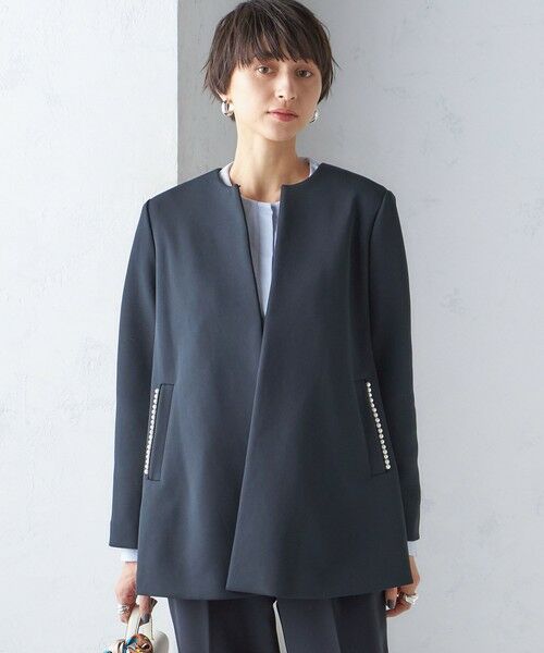 SHIPS / シップス その他アウター | 【SHIPS別注】kaene:パール モチーフ ショート コート（セレモニー対応可） | 詳細26