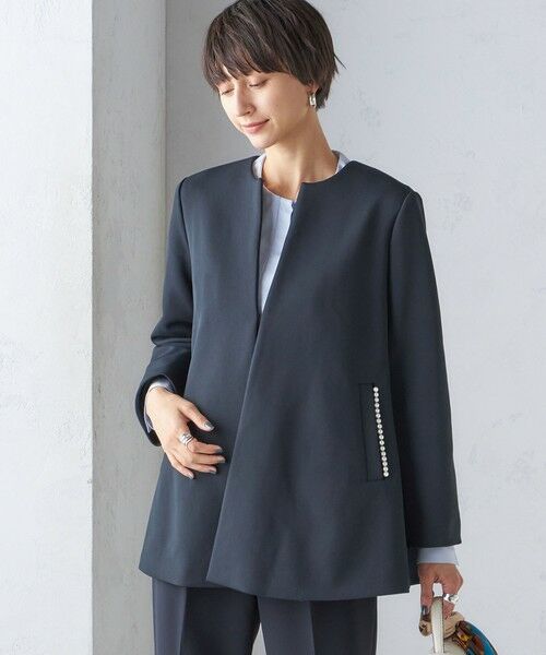 SHIPS / シップス その他アウター | 【SHIPS別注】kaene:パール モチーフ ショート コート（セレモニー対応可） | 詳細27