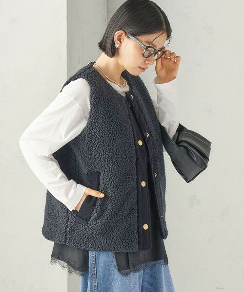 SHIPS / シップス ベスト | 《一部予約》【一部SHIPS別注】Barbour: DULSIE LINER | 詳細8