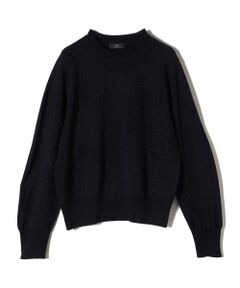 SHIPS Primary Navy Label:〈手洗い可能〉VICTORIA ラメ クルーネック