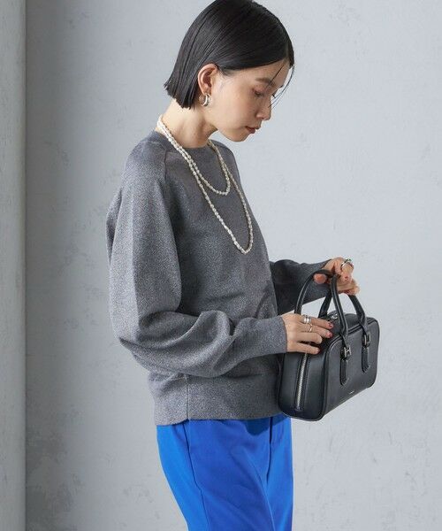 SHIPS for women / シップスウィメン ニット・セーター | SHIPS Primary Navy Label:〈手洗い可能〉VICTORIA ラメ クルーネック | 詳細7